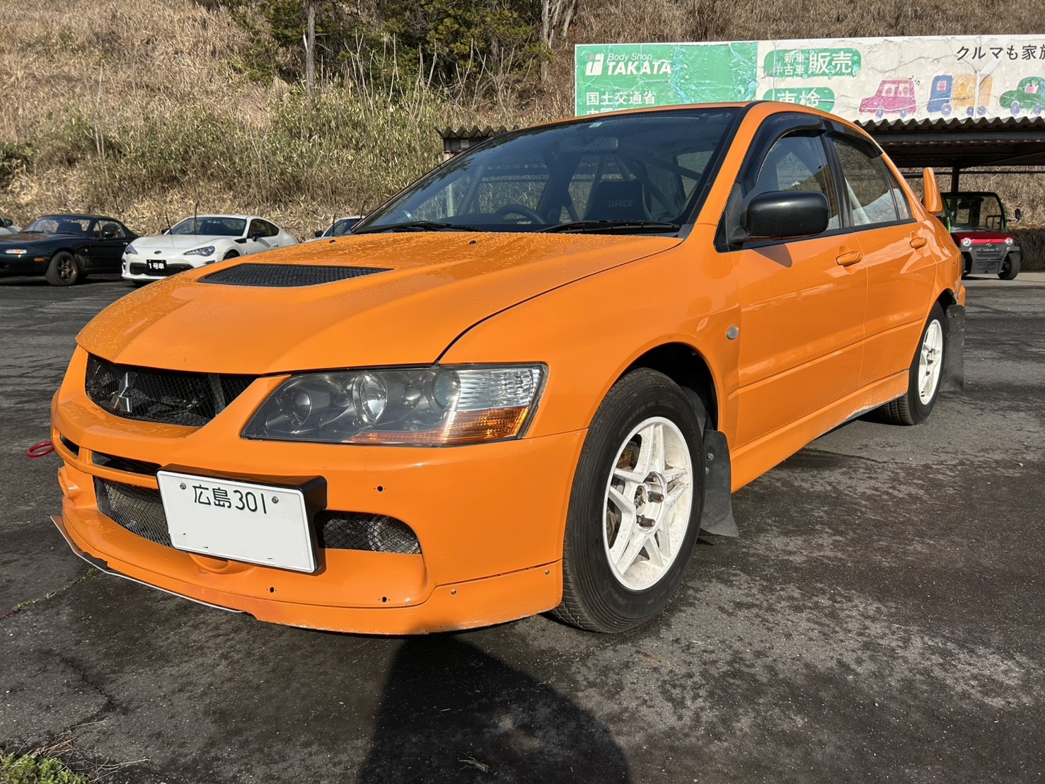 ダートトライアル仕様ランサー・ナンバー付